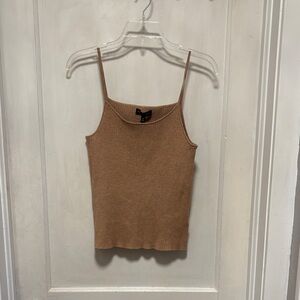 Brand New Banana Republic Tan Ribbed Women's Top Medium